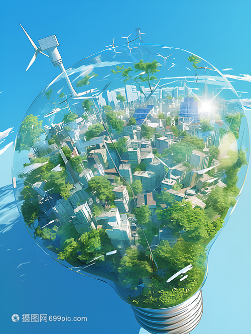 新能源科技插畫